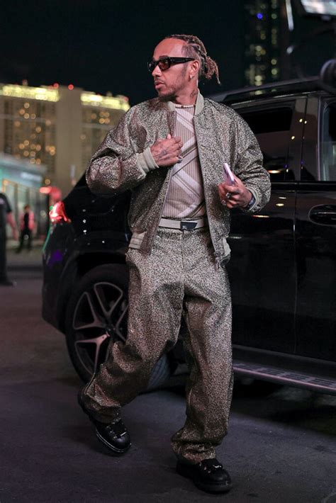 Lewis Hamilton Wore Burberry, Versace, Valentino & Louis 